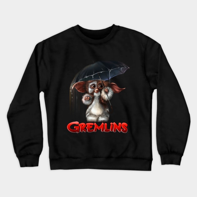 Gizmo Crewneck Sweatshirt by mayyaflowers